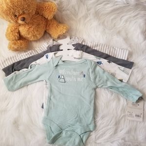 This new born 4-pack long - sleeve bodysuit
